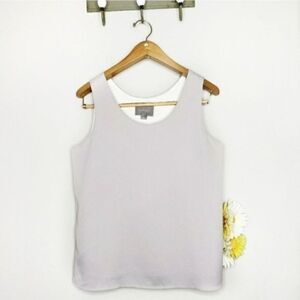 August 1 eight gray scoop neck tank top size medium